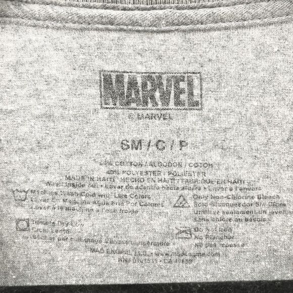 Marvels Men's Gray Avengers Graphic Basic Tee T Shirt Size S - Picture 3 of 4